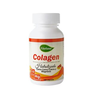 colágeno calcio magnesio camu camu 100 tab fitosana